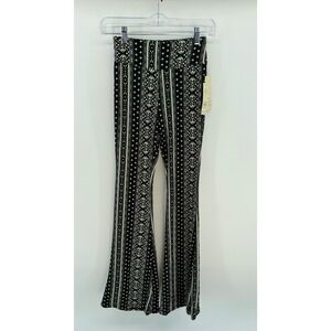 No Boundaries Women Geometric Print Flare Pants XS 0-2 NB15100078063